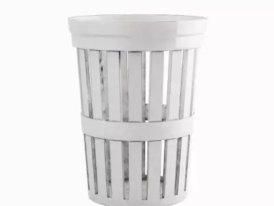 Street Trash Can 01 Low-poly 3D model