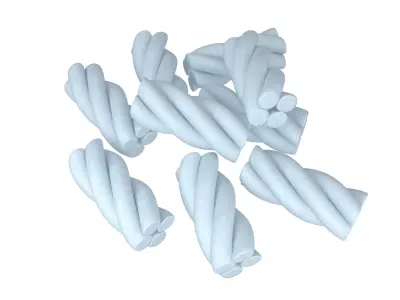 Marshmallows V2 007 Low-poly 3D model