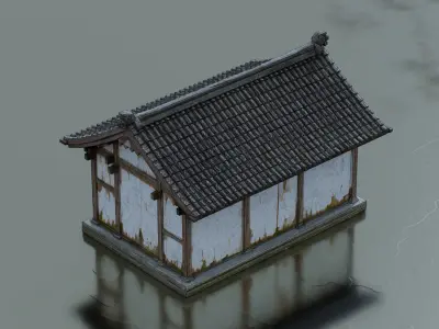 Traditional Chinese old building 3D model