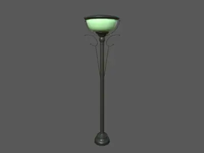 environment Street lights set Low-poly 3D model purchase