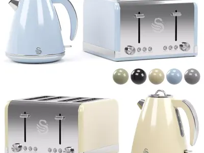 SWAN kitchen appliance collection 3D model