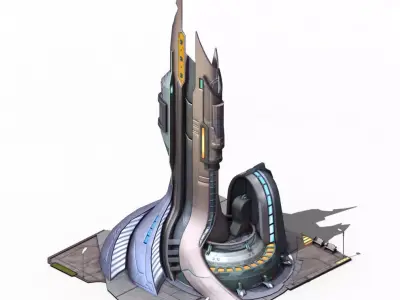 Future world - power system 3D model