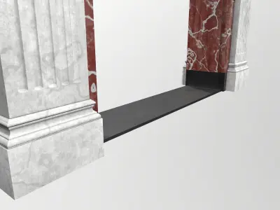 Marble  doorframe Low-poly 3D model