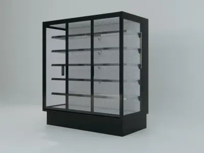 Display Supermarket Freezer Three Doors 3D model