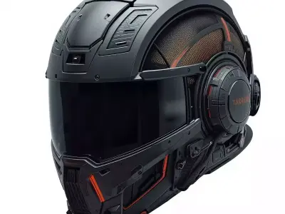 Cyber And Industrial Tactical Helmets 3D Models Pack