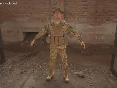  Military Operator in Plate Carrier 