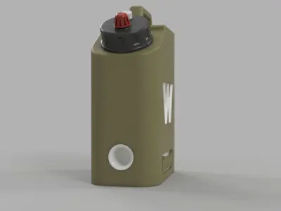 Water tank type 2 1-10 RC accessory Free 3D print model