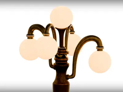 Classic Lamp Post  3D model