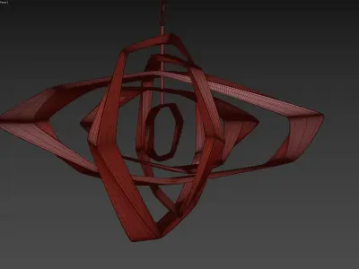 LaCage Horizontal Chandelier 3D model