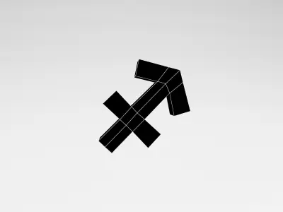 Sagittarius v1 003 Low-poly 3D model