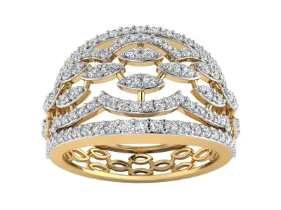 Women Ring  Render 3dm STL OBJ FBX Details 3D print model 203