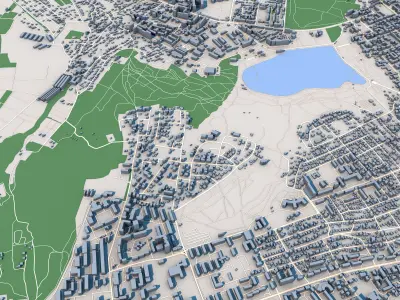 Chisinau City Moldova 3D model