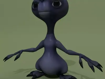 Cartoon Monster Alien Vally 3D model
