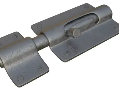 Door Latch Pestillo Puerta 3D model