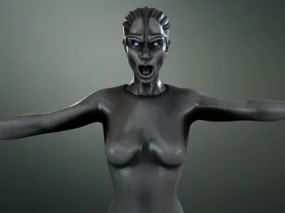 Mother from Raised by Wolves Low-poly 3D model