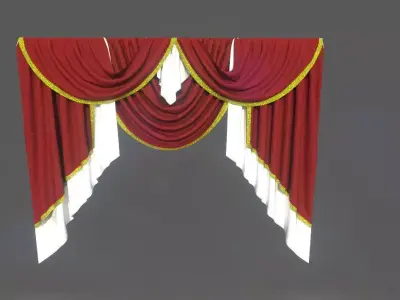 Theater Style Swag Set 3D model
