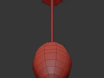 Anonymous pendant lamp with cones 3D model