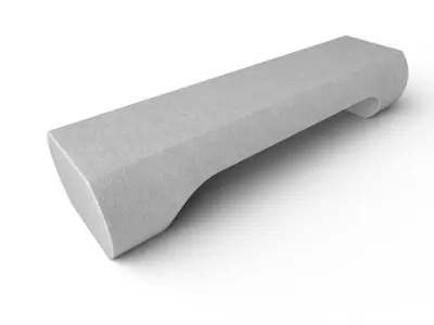 Bench M15 Low-poly 3D model