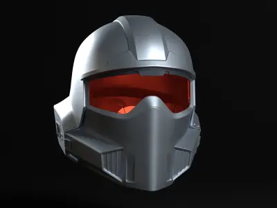 Hell driver Sci fi Helmet for Cosplay  3D print model