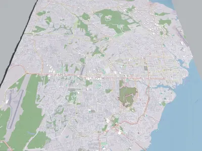 Cityscape Manaus Brazil 3D model