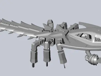 Dinotopia Eurypterid Walker Sea Scorpion Mech Model 3D print model