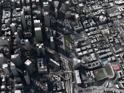 LA City Core Low-poly 3D model