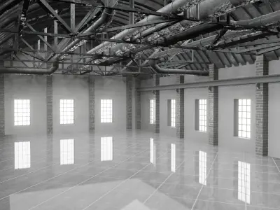 Loft Interior 3D model shop