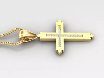 Cross Light Gold 4CP046 3DM STL 3D print model purchase