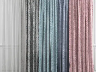 Curtain Set 28 3D model