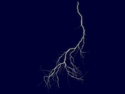 Realistic 3D Lightning CA-19 3D model