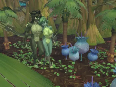 Acheron Raptor Nude Low-poly 3D model