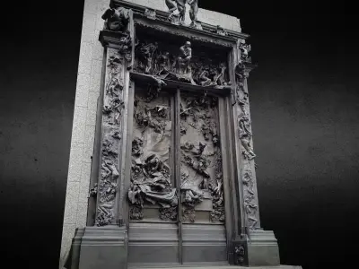 Rodin Gates of Hell photogrammetry scan 3D model