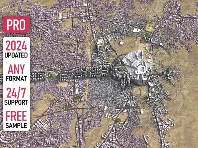 Mecca - 3D City Model Low-poly 3D model