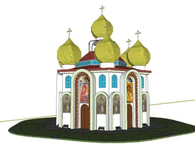 Architecture-Religion-God-Culture-Temple-0132 church 3D model