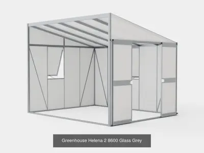Collection of Greenhouse Helena 2 - 6 Models 3D Model Pack