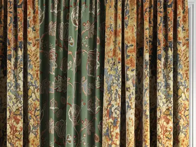 Curtain Set 68 3D model