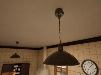 Ceiling Lamp Low-poly 3D model get