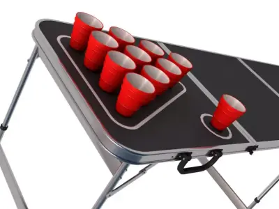 Beer Pong Table 3D model
