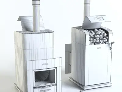 Wood-Burning stove Harvia Classic 400 Top Duo 3D model