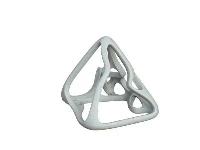 SciFi Cube Object No 62813 Low Poly Shape Low-poly 3D model