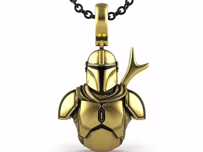 Mandalorian Pendant 3D print model
