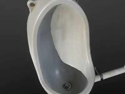 Urinals Low-poly 3D model