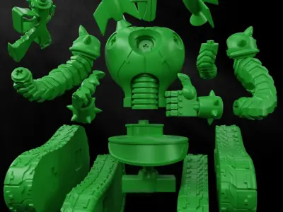 ARMY ROBOT 3D print model