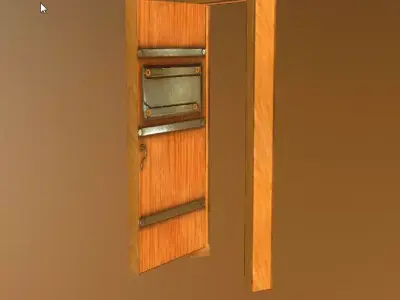 Door 03 Low-poly 3D model buy