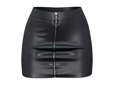 Leather Skirt Low-poly 3D model