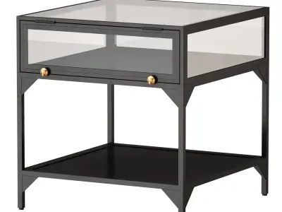 Ventana Display End Table Crate and Barrel 3D model