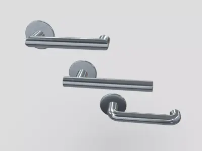 Door Handle Pack Low-poly 3D model