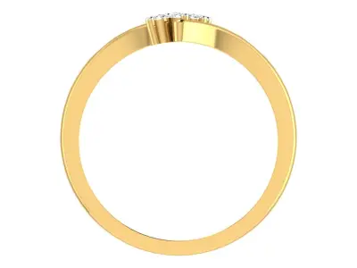 Solitaire Women Engagement Bypass Rings 3D print model purchase