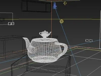 Living room Low-poly 3D model