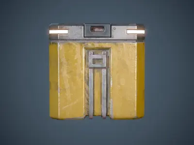 Container Box Sci-Fi Low-poly 3D model